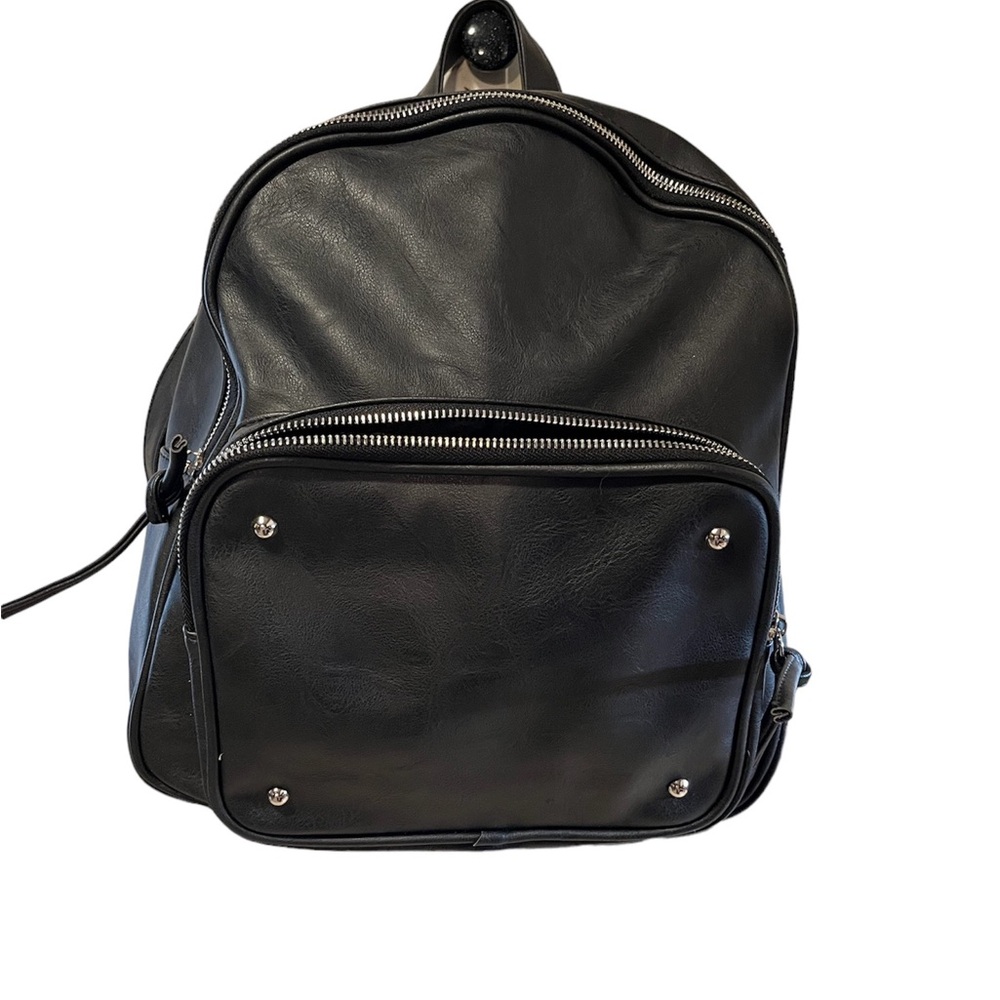 Faux Leather Backpack
